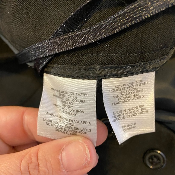 💙👖BEAUTIFUL BLACK ANNE KLEIN DRESS PANTS👖💙6 5/6 28 EUC 4 POCKET TROUSERS - Picture 11 of 16